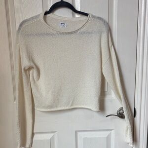 Lightweight Cream Knit Long Sleeve sweater